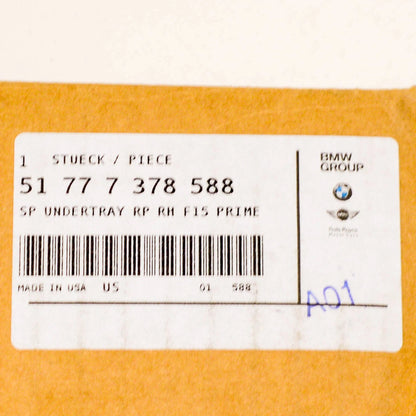 NEW BMW X5 F15 RIGHT SIDE PRIMED SILL TRIM STRIP 51777378588 ORIGINAL