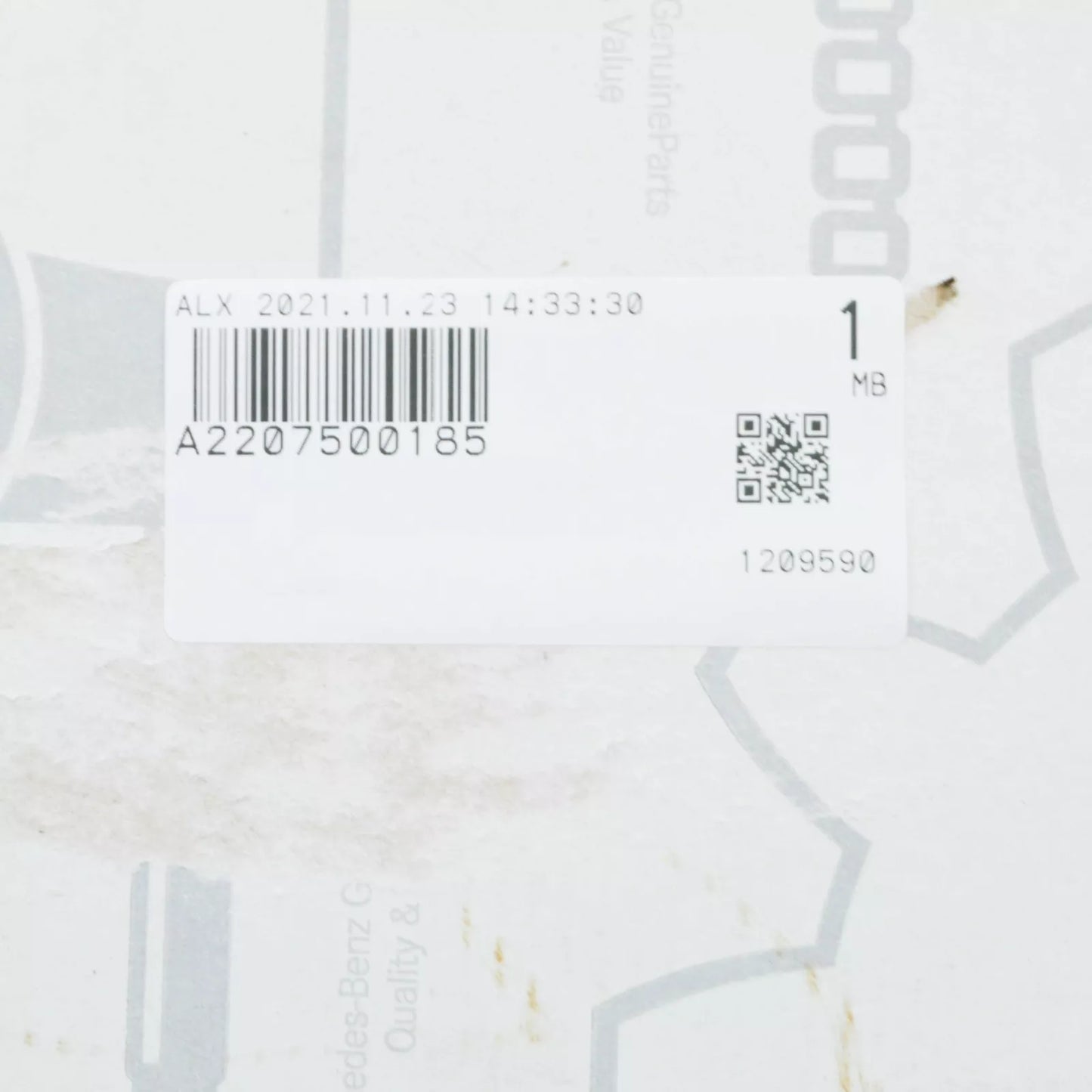 NEW MERCEDES-BENZ S W220 REAR LID LOCK A2207500185 ORIGINAL