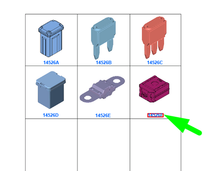 new ford galaxy mk3 cd390 circuit breaker assy 60amp 2350614 original