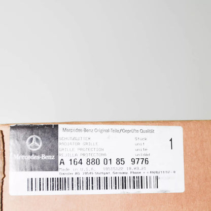 NEW MB M W164 FRONT BUMPER CENTER RADIATOR GRILLE A16488001859776 ORIGINAL