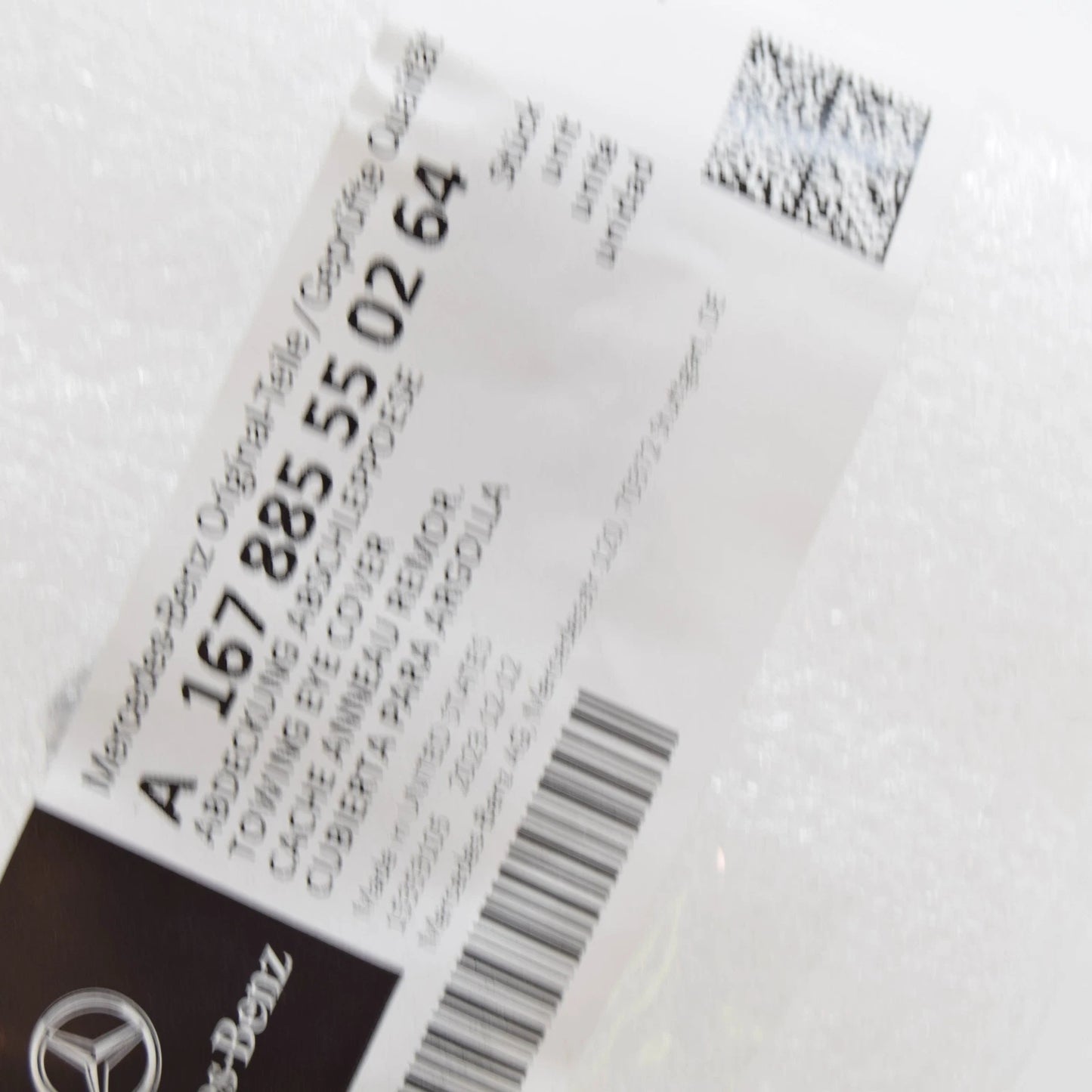 NEW MERCEDES-BENZ GLS X167 FRONT BUMPER TOW EYE COVER A167885550264 ORIGINAL