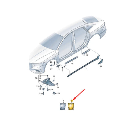 NEW AUDI A7 SPORTBACK 4K8 ADHESIVE TAPES SET 4K8898909A ORIGINAL