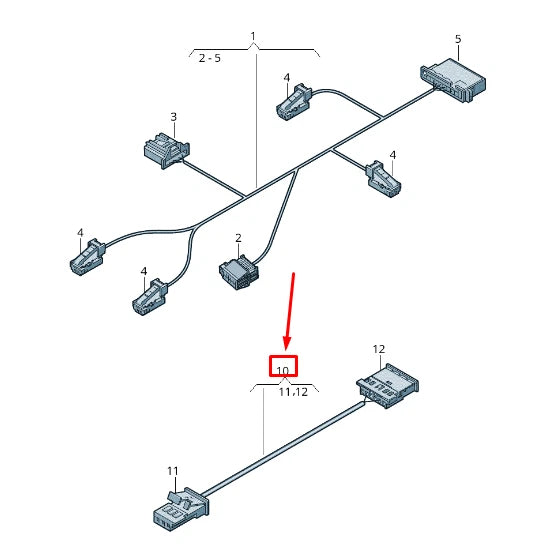 NEW AUDI RS7 SPORTBACK 4G EMERGENCY CALL MODULE ADAPTER WIRING 4G0971300