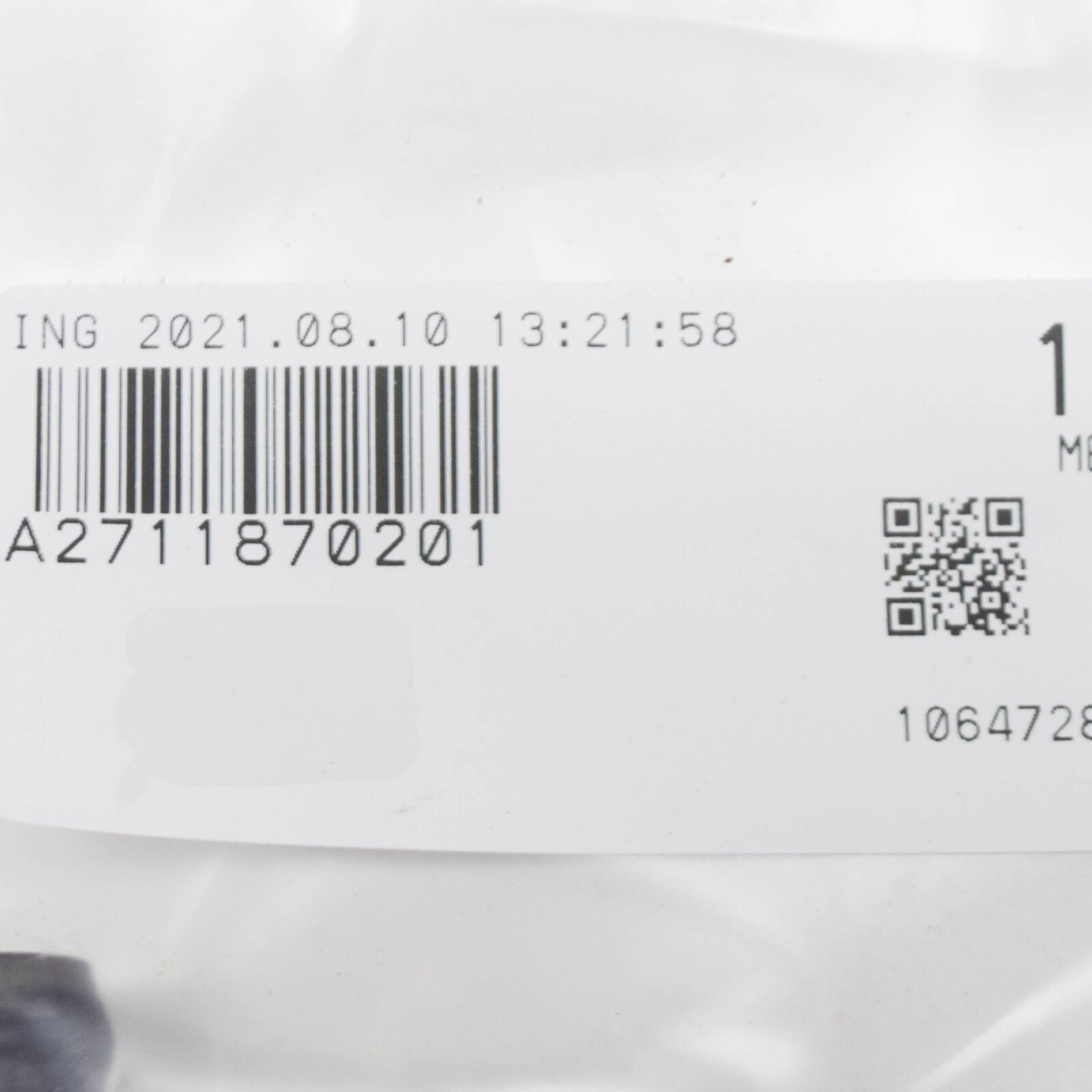 NEW MERCEDES-BENZ SLK R171 OIL PIPE A2711870201 ORIGINAL