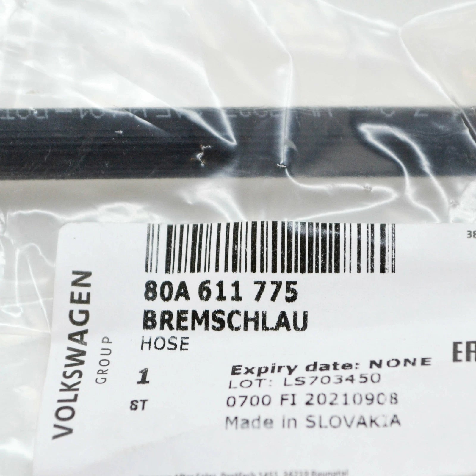 NEW AUDI Q5 FY REAR HYDRAULIC BRAKE PIPE 80A611775