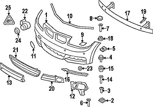 NEW BMW E82 E88 FRONT BUMPER FOG LIGHT M GRILLE RIGHT 8054486 51118054486