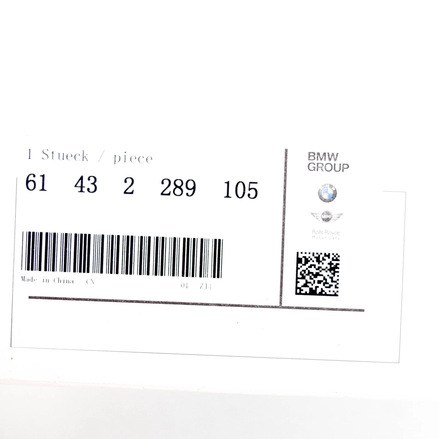 NEW BMW 1 F20 BATTERY COMFORT INDICATOR PANEL 61432289105 2289105 ORIGINAL