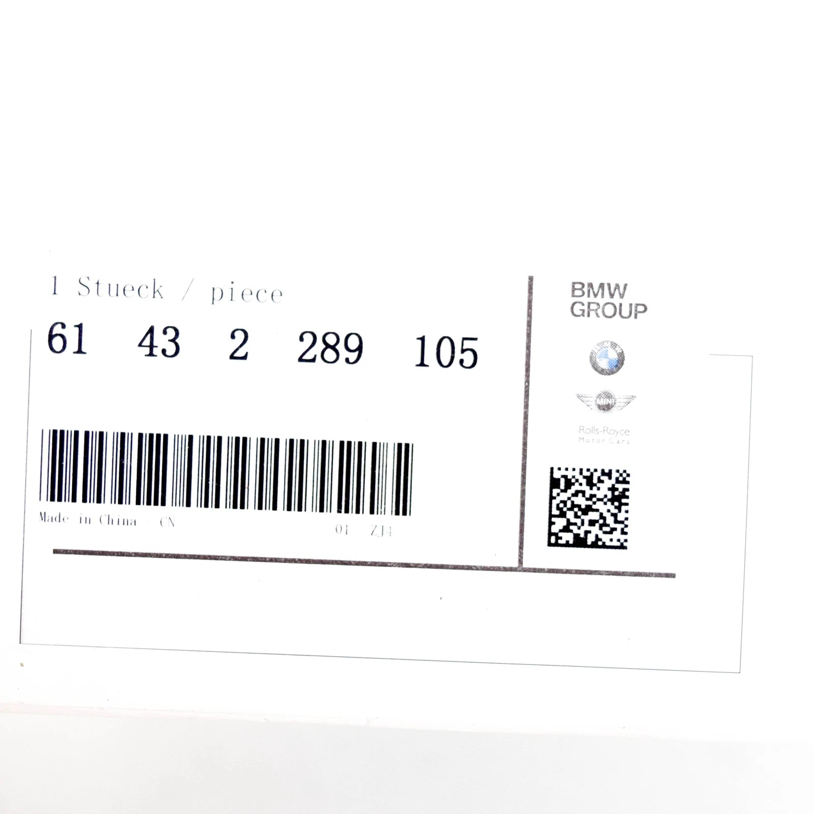 NEW BMW 1 F20 BATTERY COMFORT INDICATOR PANEL 61432289105 2289105 ORIGINAL