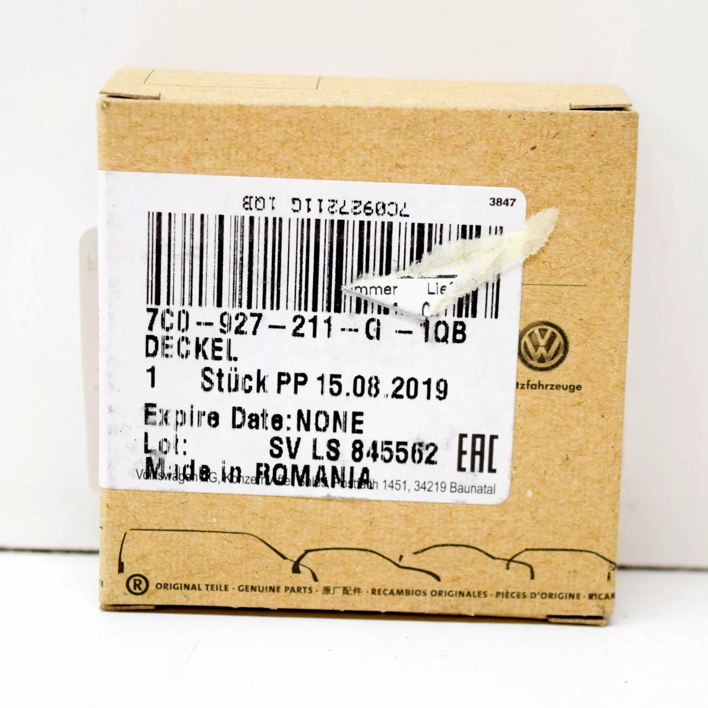 NEW VW CRAFTER SZ MK2 DASHBOARD SWITCH DUMMY COVER 7C0927211G1QB ORIGINAL