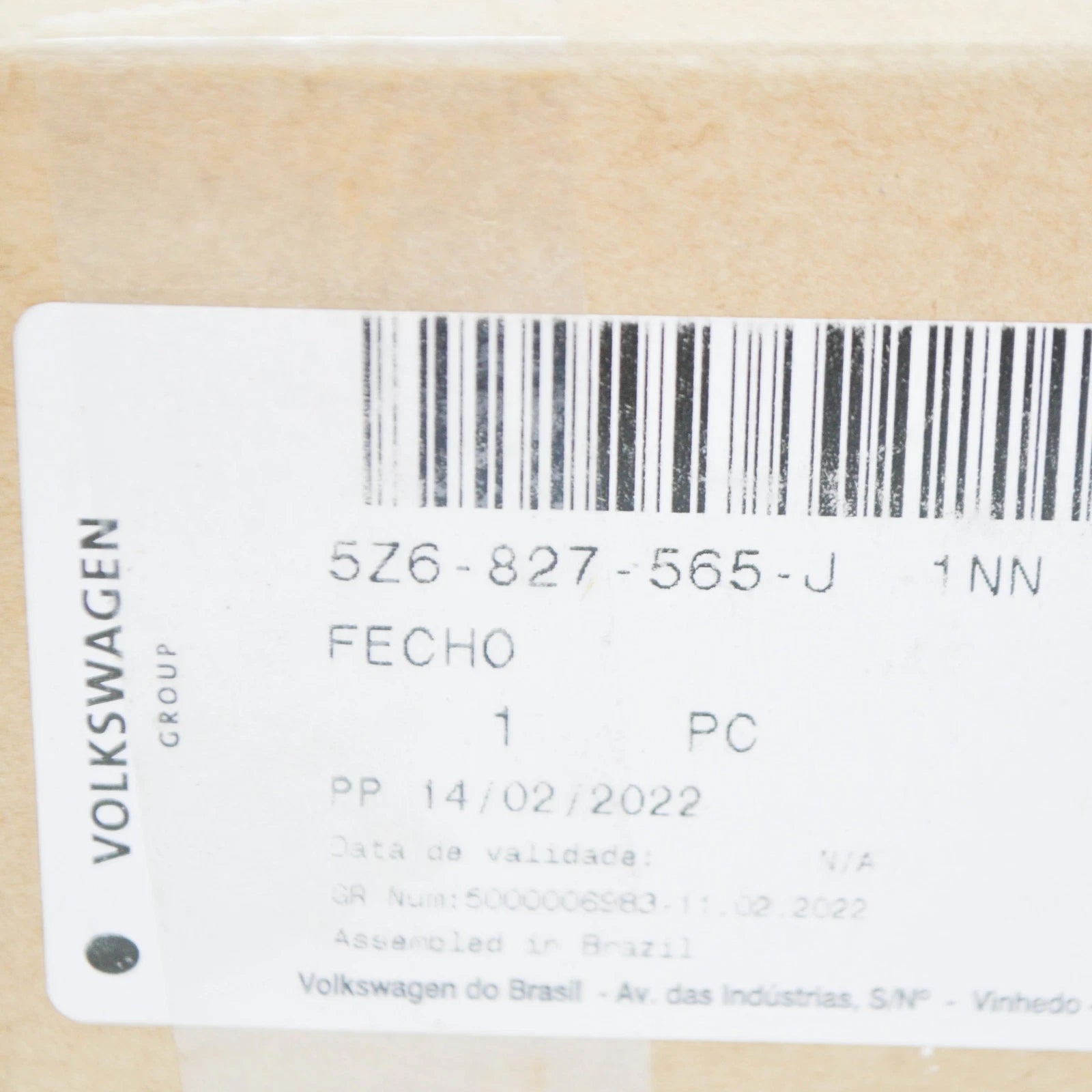 NEW VOLKSWAGEN FOX REAR LID LOCK CATCH 5Z6827565J1NN