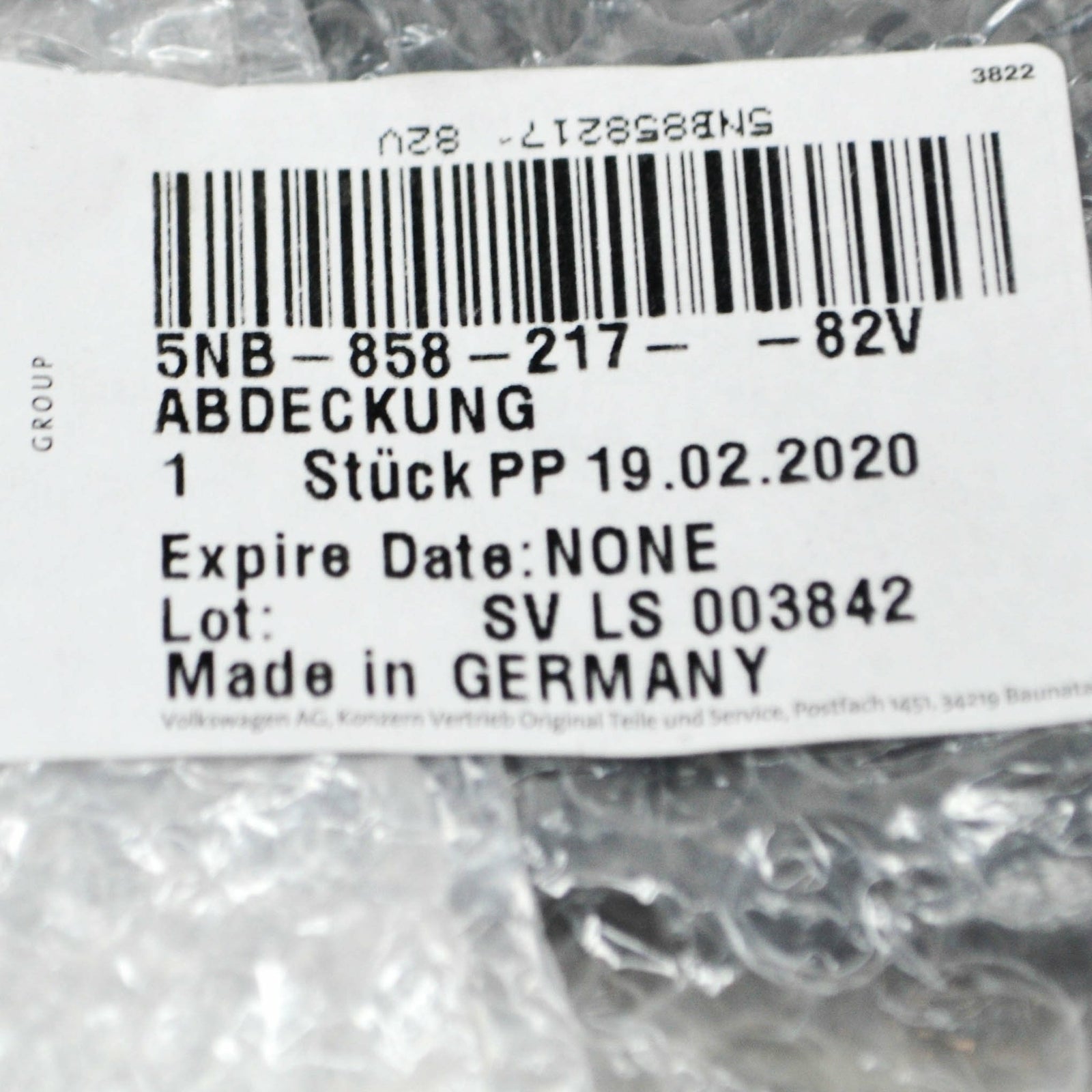 NEW AUDI Q8 FRONT DASH PANEL LEFR COVER LHD 5NB85821782V ORIGINAL