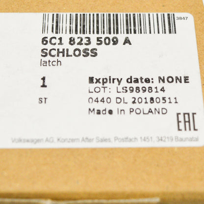 NEW VOLKSWAGEN POLO 6R BONNET HOOD LID LOCK LOWER PART LHD 6C1823509A ORIGINAL