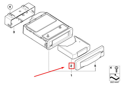 NEW BMW 5 E60 DISC CD CHANGER CARTRIDGE MAGAZINE 65129188892 9188892 ORIGINAL