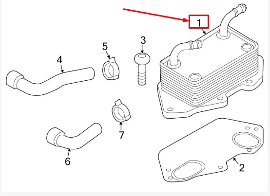 NEW AUDI Q5 8R OIL COOLER 06E117021L ORIGINAL