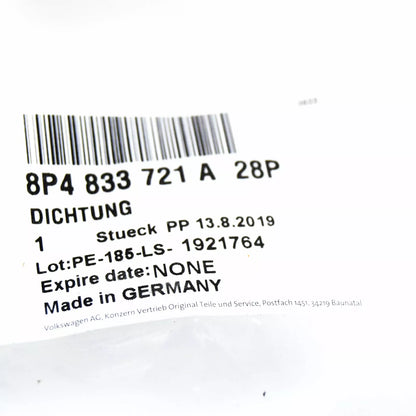 NEW AUDI A3 8P REAR DOOR INNER SEAL 8P4833721A28P