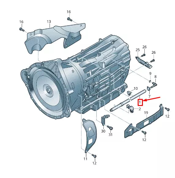 NEW VW TOUAREG 7P MK2 GEAR HOUSING BREATHER ASSY 0C8301047G