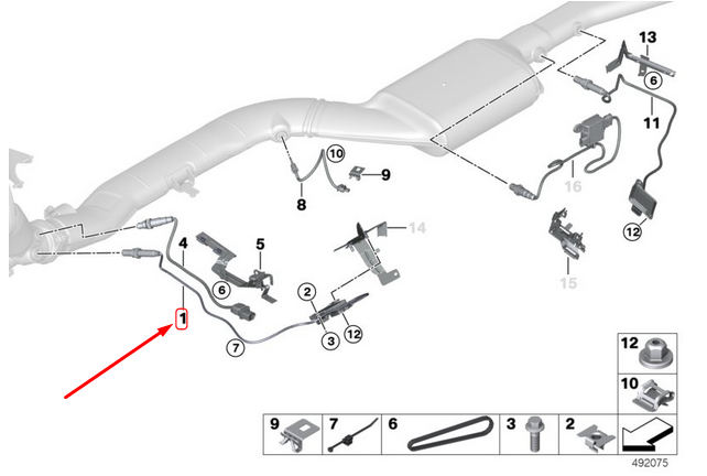 new bmw 3 f30 nox sensor 13628589846 8589846 original
