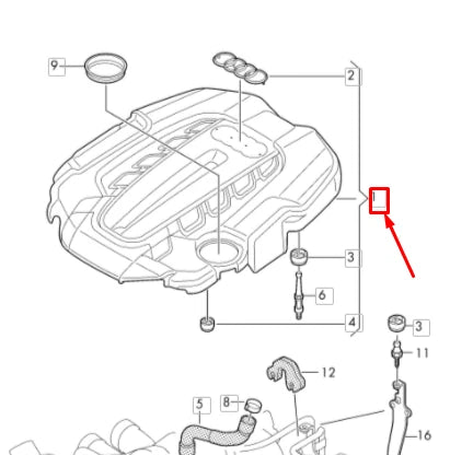 NEW AUDI A6 C7 ENGINE COMPARTMENT COVER 079103925AR ORIGINAL