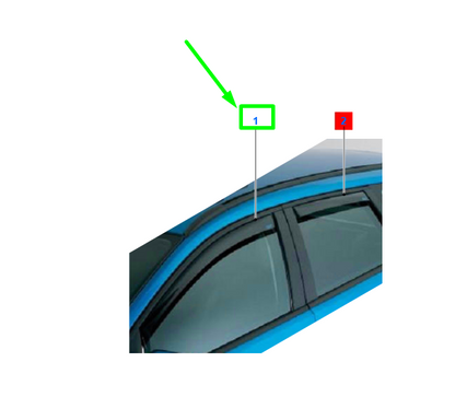 new ford tourneo connect mk2 front side window air deflector kit 1852674