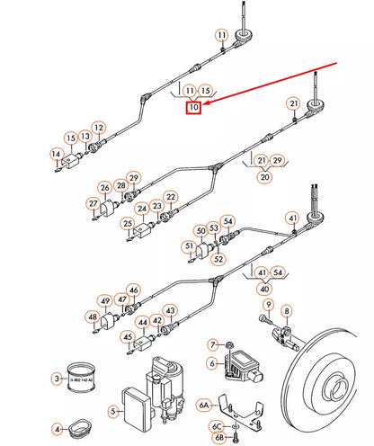NEW VW JETTA MK6 FRONT RIGHT SPEED SENSOR WIRING HARNESS 561927903A ORIGINAL