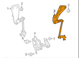 NEW MB E W212 FRONT LEFT HEADLIGHT HEIGH LEVEL SENSOR A2129050303 ORIGINAL