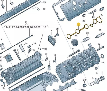 NEW AUDI A4 B7 SPARK PLUG TUBE SEAL 079103649C ORIGINAL