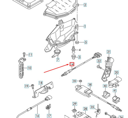 NEW AUDI A4 8W B9 LAMBDA PROBE SENSOR 8W0906265D ORIGINAL