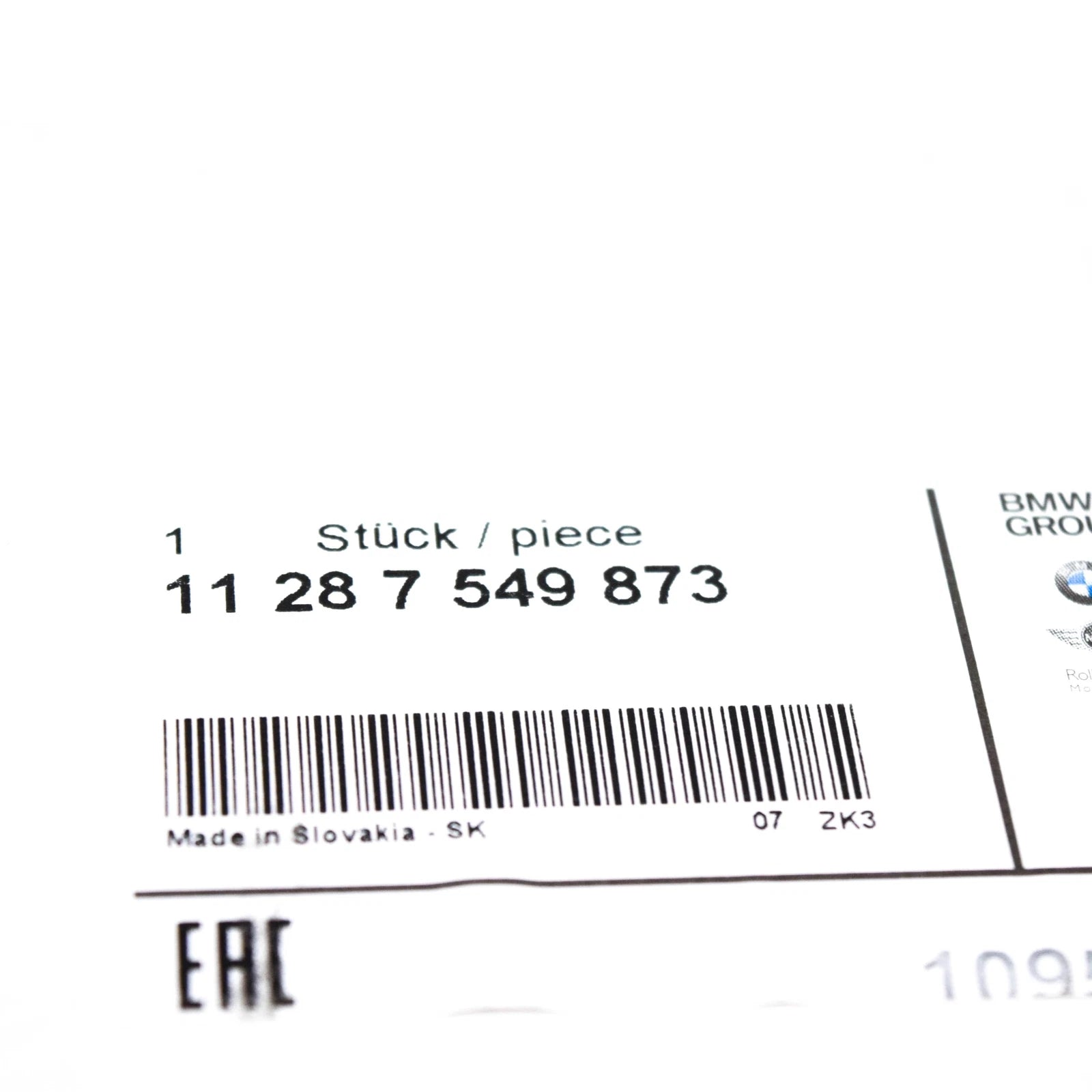 NEW BMW 5 F10 BELT TENSIONER PULLEY 11287549873 ORIGINAL