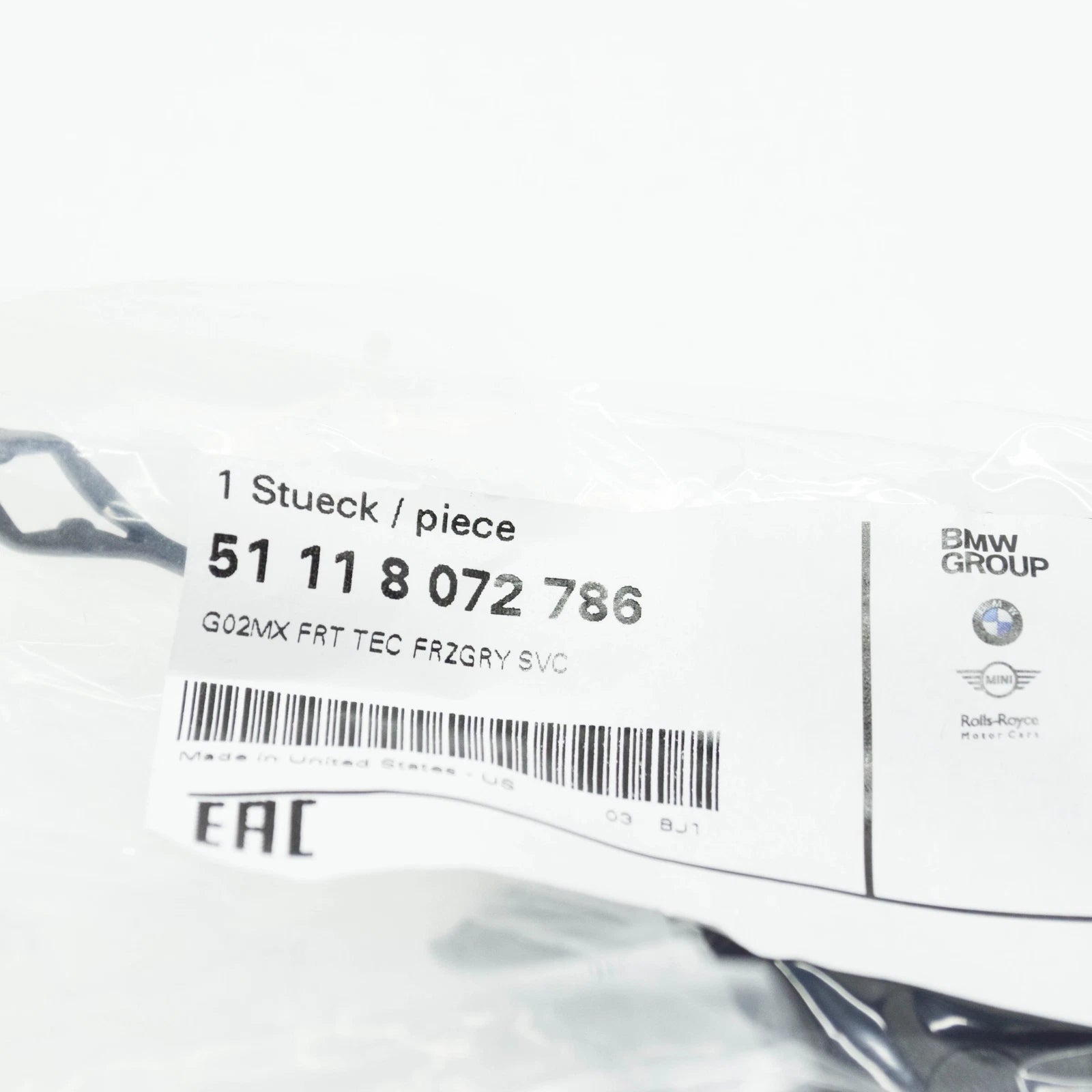 NEW BMW X4 G02 TRAILER TOW CAP COVER 51118072786 8072786 ORIGINAL