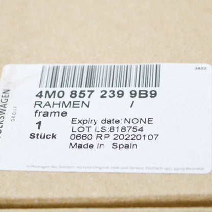 NEW AUDI Q7 4M FRONT LEFT DOOR MIRROR FRAME 4M08572399B9