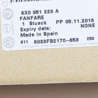 NEW AUDI A7 4G HIGH TONE HORN SIGNAL 8X0951223A ORIGINAL