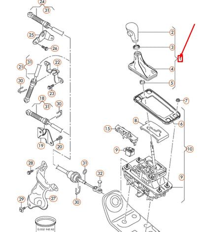 NEW AUDI Q5 8R SELECTOR LEVER HANDLE LHD 8K1713139SXZZ ORIGINAL