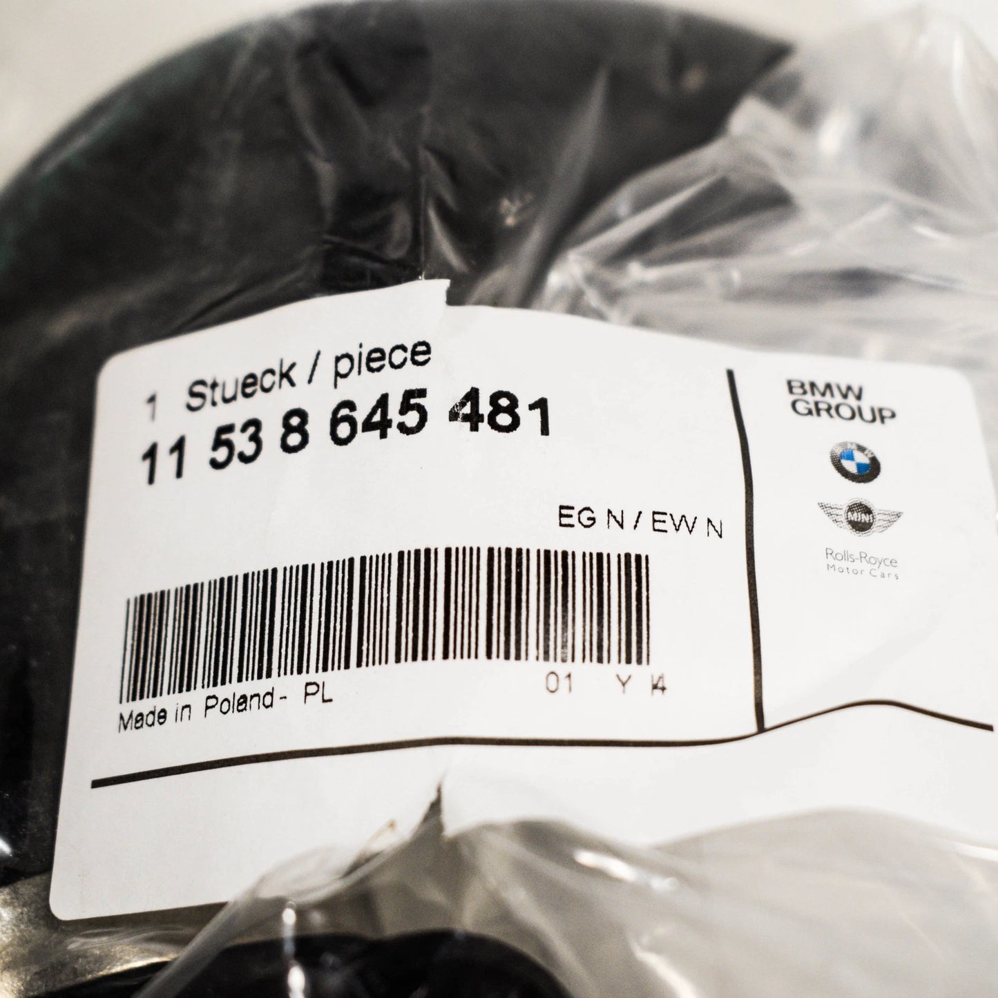 NEW BMW 3 F30 WATER PIPE COOLANT HOSE 11538645481 8645481 ORIGINAL