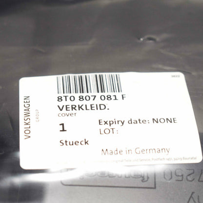 Genuine Audi A5 8T Slam Panel Top Cover Trim 8T0807081F Original