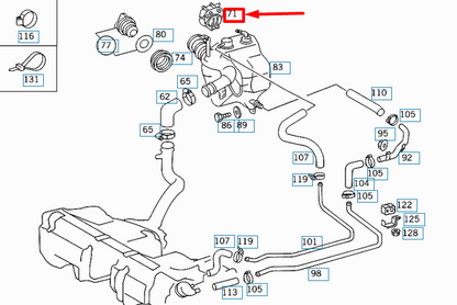 NEW MERCEDES-BENZ A W169 FUEL FILLER NECK GUIDE FUNNEL A1694700029 ORIGINAL