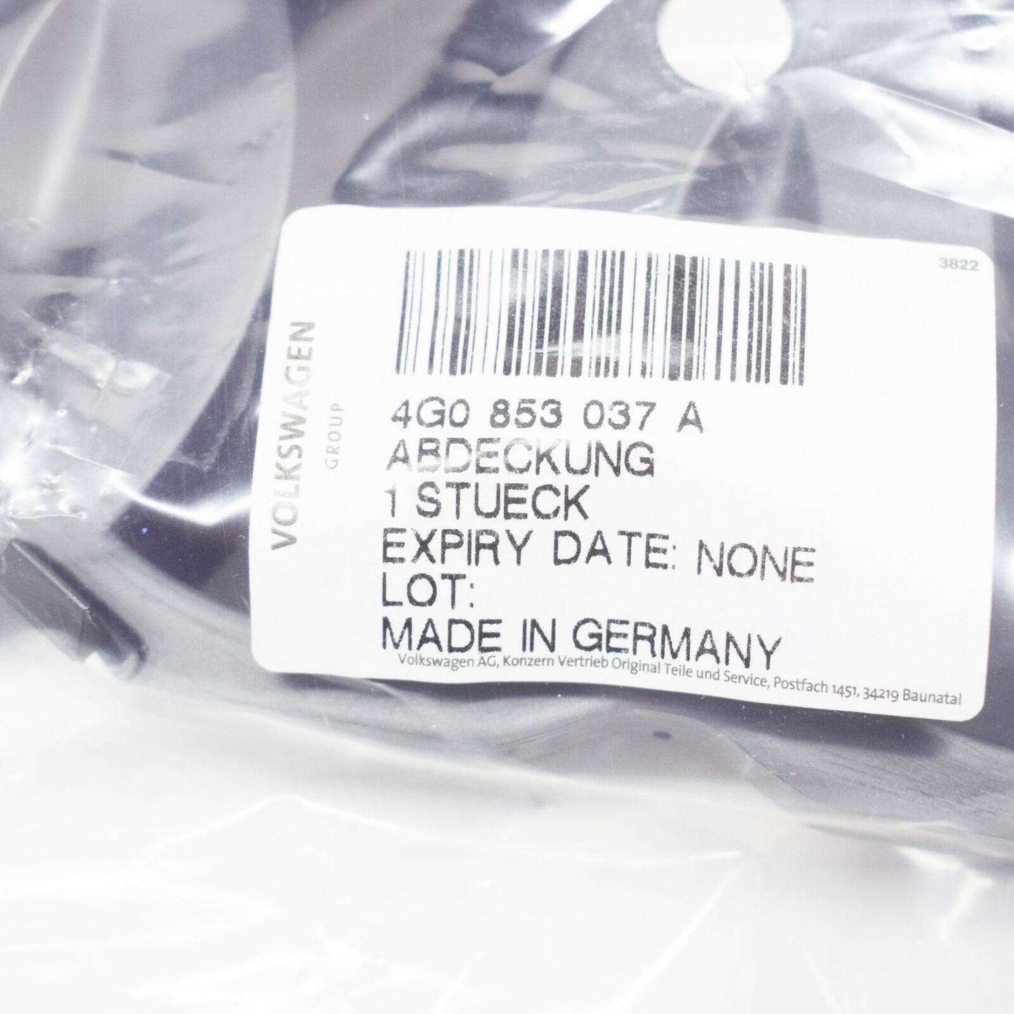 NEW AUDI A6 AVANT C7 FRONT CENTER GRILLE RING HOLDER 4G0853037A ORIGINAL