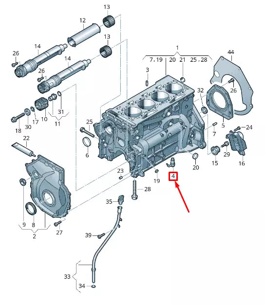NEW VOLKSWAGEN T-ROC A11 OIL INJECTOR 06L103154B