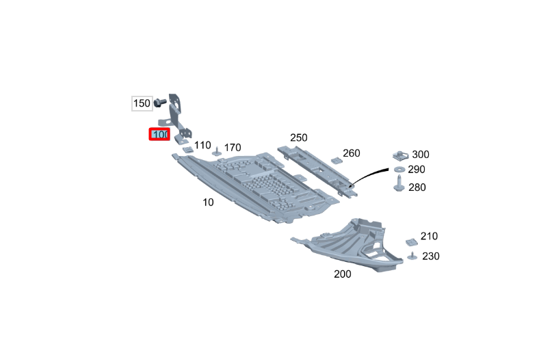NEW MERCEDES-BENZ S W223 FRONT LEFT REINFORCEMENT BRACKET A2235240900 ORIGINAL
