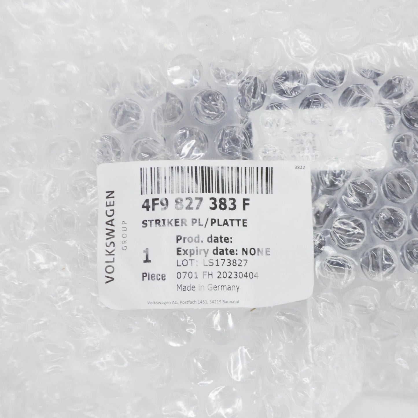 NEW AUDI A6 AVANT C6 REAR LIFTGATE LOCK STRIKER PLATE 4F9827383F ORIGINAL