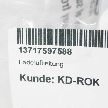 NEW BMW 3 F30 INTERCOOLER HOSE PIPE 13717597588 2013 ORIGINAL