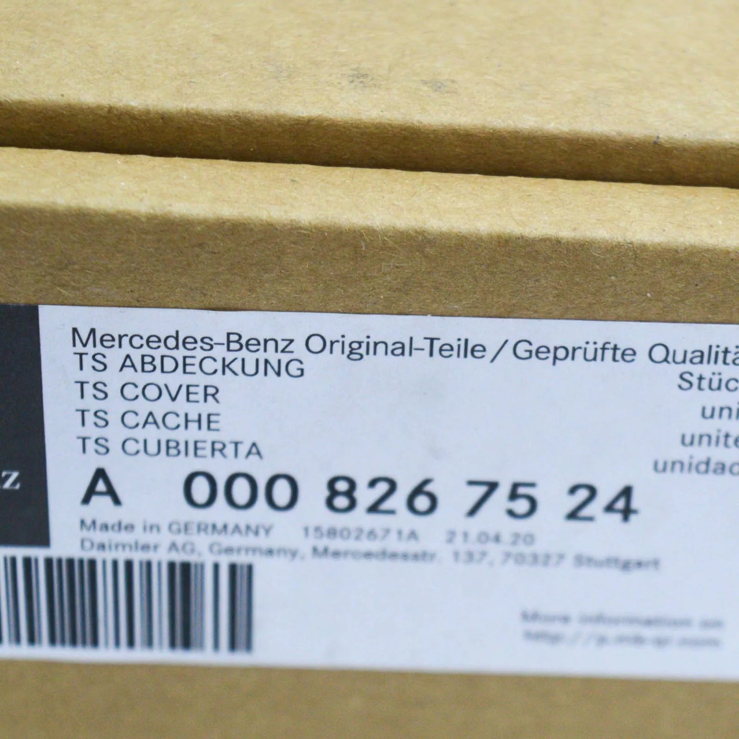 NEW MERCEDES-BENZ SPRINTER 906 REAR VIEW MIRROR COVER A0008267524