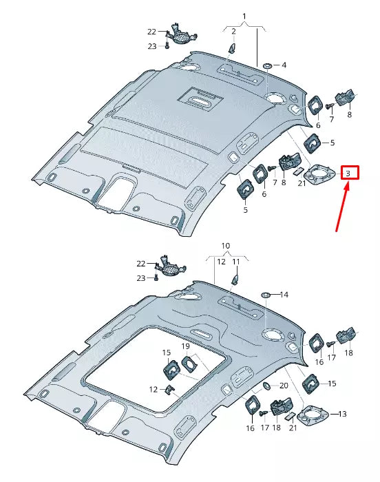 NEW AUDI Q8 4MN LEFT LOUDSPEAKER TRIM 4M88681494PK