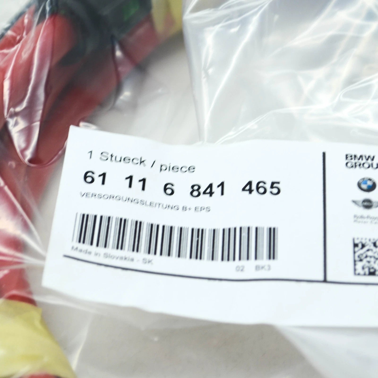 NEW BMW M5 F90 EPS SUPPLY BATTERY VOLTAGE LINE 61116841465 ORIGINAL