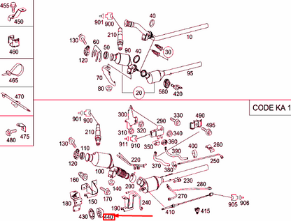 NEW MERCEDES-BENZ VITO W639 EXHAUST SYSTEM SUSPENSION RING A9014920044 ORIGINAL