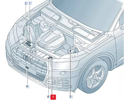 NEW AUDI Q5 FY 80A AIR CONDITIONER STICKER LABEL 80A010515D ORIGINAL