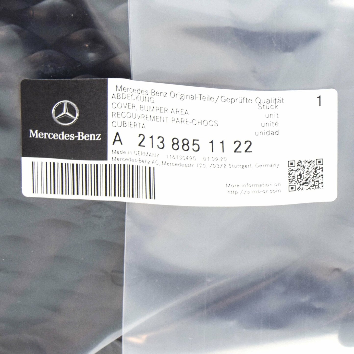 NEW MERCEDES-BENZ E W213 FRONT BUMPER LEFT BOTTOM COVER A2138851122 ORIGINAL