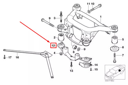 NEW BMW 3 E46 REAR DIFFERENTIAL CROSS MEMBER PUSH ROD 2229295 33312229295