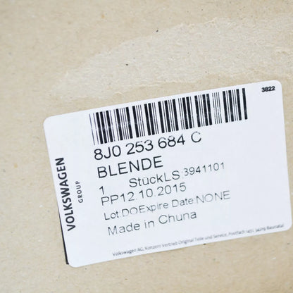 NEW AUDI TTRS 8J REAR RIGHT EXHAUST TAIL PIPE TRIM CHROME 8J0253684C ORIGINAL