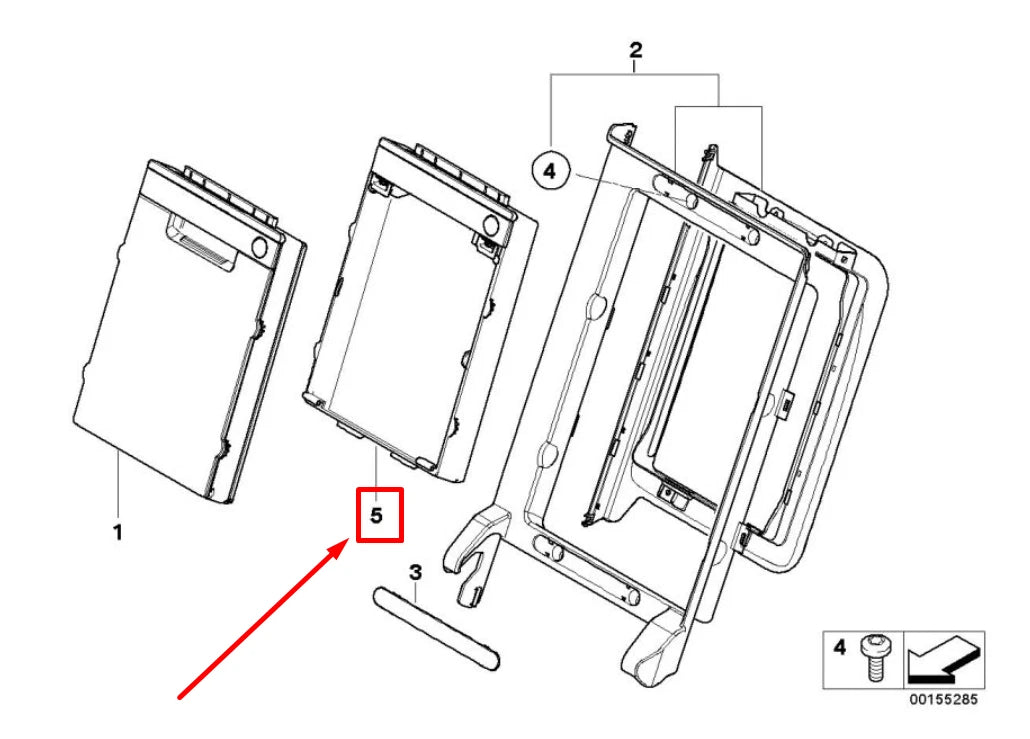NEW BMW 3 E90 REAR SEAT ODDMENTS TRAY 9129493 52209129493 ORIGINAL