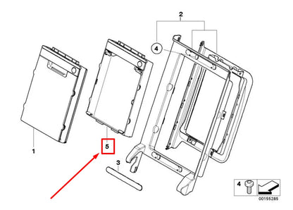 NEW BMW 3 E90 REAR SEAT ODDMENTS TRAY 9129493 52209129493 ORIGINAL